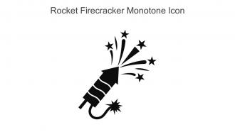 Rocket Firecracker Monotone Icon In Powerpoint Pptx Png And Editable Eps Format