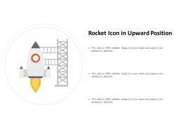 Rocket Icon In Upward Position