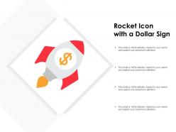 Rocket icon with a dollar sign