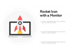 Rocket icon with a monitor
