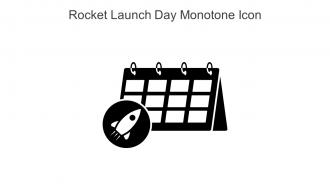 Rocket Launch Day Monotone Icon In Powerpoint Pptx Png And Editable Eps Format