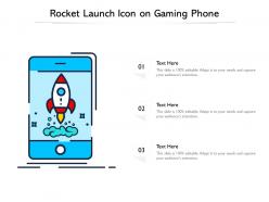 Rocket launch icon on gaming phone