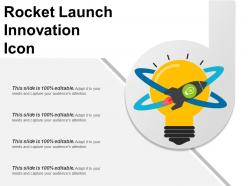 Rocket launch innovation icon