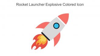 Rocket Launcher Explosive Colored Icon In Powerpoint Pptx Png And Editable Eps Format