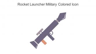 Rocket Launcher Military Colored Icon In Powerpoint Pptx Png And Editable Eps Format