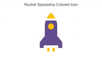 Rocket Spaceship Colored Icon In Powerpoint Pptx Png And Editable Eps Format