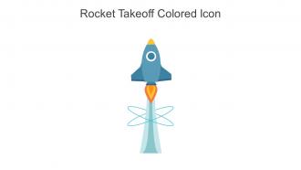 Rocket Takeoff Colored Icon In Powerpoint Pptx Png And Editable Eps Format