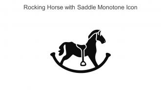 Rocking Horse With Saddle Monotone Icon In Powerpoint Pptx Png And Editable Eps Format