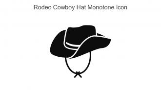 Rodeo Cowboy Hat Monotone Icon In Powerpoint Pptx Png And Editable Eps Format