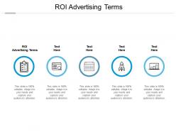 Roi advertising terms ppt powerpoint presentation layouts clipart cpb