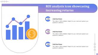 Roi Analysis Icon Showcasing Increasing Returns