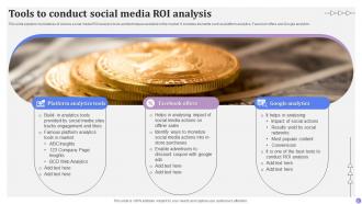 Roi Analysis Powerpoint Ppt Template Bundles Template Attractive