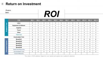 Roi Calculation Powerpoint Presentation Slides