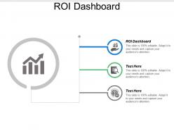Roi dashboard ppt powerpoint presentation file graphics download cpb