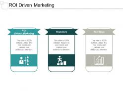 Roi driven marketing ppt powerpoint presentation show professional cpb
