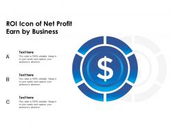 Roi icon of net profit earn by business