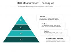 Roi measurement techniques ppt powerpoint presentation layouts visuals cpb