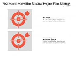 Roi model motivation maslow project plan strategy formulation cpb