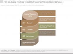 Roi On Sales Training Template Powerpoint Slide Deck Samples