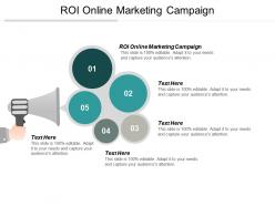 Roi online marketing campaign ppt powerpoint presentation infographic template design ideas cpb