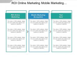 Roi online marketing mobile marketing ecosystem roi strategies cpb
