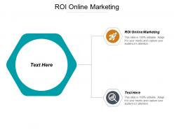 Roi online marketing ppt powerpoint presentation model graphics cpb