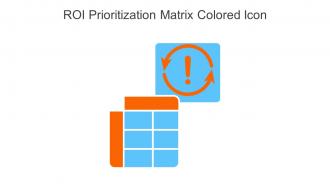ROI Prioritization Matrix Colored Icon In Powerpoint Pptx Png And Editable Eps Format