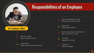 Role And Responsibilities Of Employee For Fire Safety Training Ppt