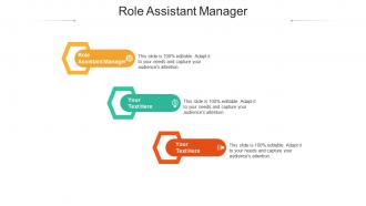 Role assistant manager ppt powerpoint presentation outline layout ideas cpb