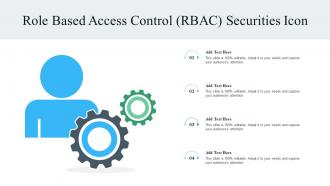 Role Based Access Control RBAC Securities Icon