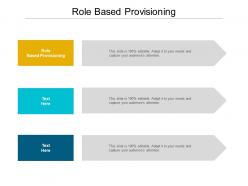 Role based provisioning ppt powerpoint presentation gallery introduction cpb