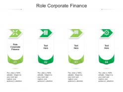 Role corporate finance ppt powerpoint presentation professional background images cpb