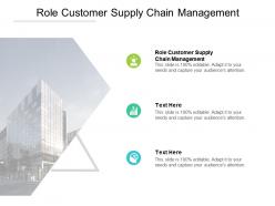 Role customer supply chain management ppt powerpoint presentation slides cpb