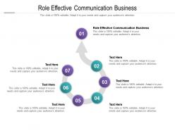 Role effective communication business ppt powerpoint presentation file graphics pictures cpb