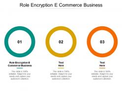 Role encryption e commerce business ppt powerpoint presentation ideas layout cpb