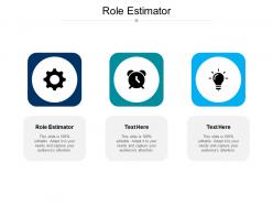 Role estimator ppt powerpoint presentation professional themes cpb