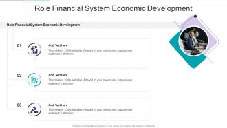 Role Financial System Economic Development In Powerpoint And Google Slides Cpb