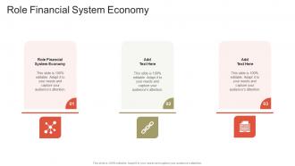 Role Financial System Economy In Powerpoint And Google Slides Cpb