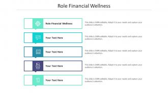 Role financial wellness ppt powerpoint presentation inspiration diagrams cpb