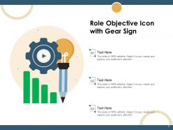 Role Icon Arrows Methodology Organizational Gear Management Leadership