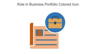 Role In Business Portfolio Colored Icon In Powerpoint Pptx Png And Editable Eps Format