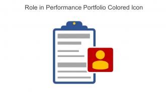 Role In Performance Portfolio Colored Icon In Powerpoint Pptx Png And Editable Eps Format