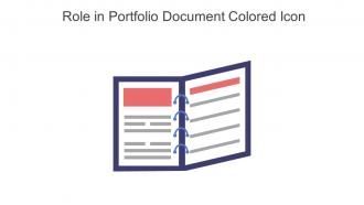 Role In Portfolio Document Colored Icon In Powerpoint Pptx Png And Editable Eps Format