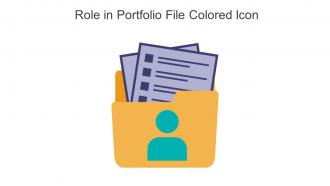 Role In Portfolio File Colored Icon In Powerpoint Pptx Png And Editable Eps Format