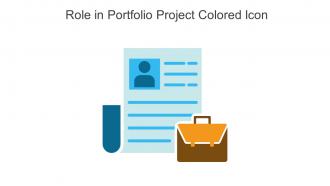 Role In Portfolio Project Colored Icon In Powerpoint Pptx Png And Editable Eps Format