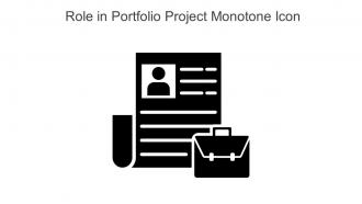 Role In Portfolio Project Monotone Icon In Powerpoint Pptx Png And Editable Eps Format