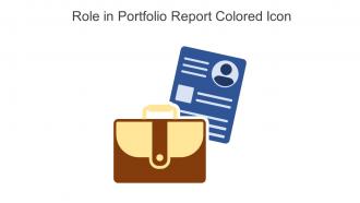 Role In Portfolio Report Colored Icon In Powerpoint Pptx Png And Editable Eps Format