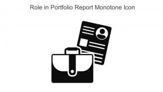 Role In Portfolio Report Monotone Icon In Powerpoint Pptx Png And Editable Eps Format