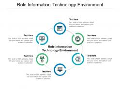 Role information technology environment ppt powerpoint presentation inspiration clipart cpb