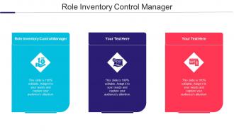 Role Inventory Control Manager Ppt Powerpoint Presentation Model Summary Cpb